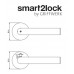 Griffwerk Lucia Piatta S smart2lock kľučka na tenkej rozete uzamykateľná čierna
