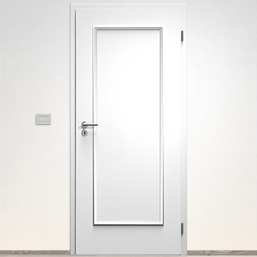 Sapeli Bergamo Komfort dvere poldrážkové model 10 80 P farba biela hladká