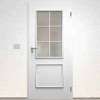 Sapeli Bergamo Komfort dvere poldrážkové model 31 farba biela hladká