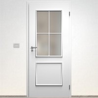 Sapeli Bergamo Komfort dvere poldrážkové model 33 60 P farba biela hladká