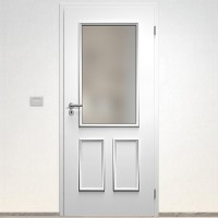 Sapeli Bergamo Komfort dvere poldrážkové model 37 farba biela hladká