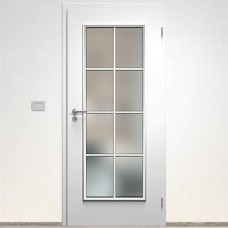 Sapeli Bergamo Komfort dvere poldrážkové model 41 farba biela hladká