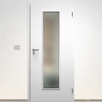 Sapeli Elegant Komfort dvere poldrážkové model 55 CPL laminát farba biela
