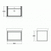 Ideal Standard Connect Air skrinka pod umývadlo Cube 65 cm biela lesklá/biela matná E0847B2