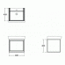 Ideal Standard Connect Air skrinka pod umývadlo Cube 55 cm biela lesklá/biela matná E0844B2